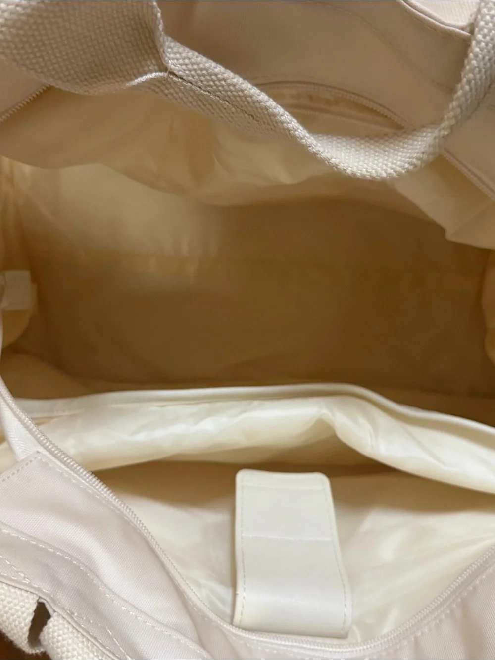 BEIS Pale Cream Tote with Padded Strap - Picture 2 of 4